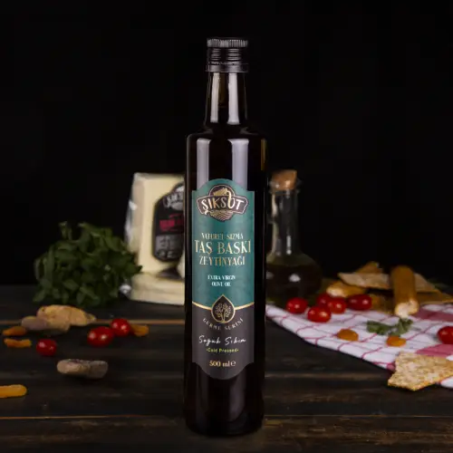 Natural Sızma Taş Baskı Zeytinyağı 500ml (Gurme Serisi)