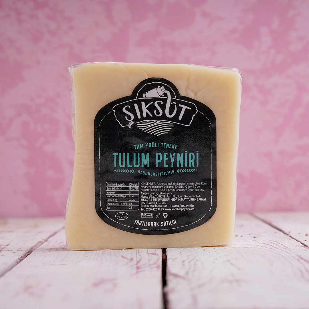 Tam Yağlı Teneke Tulum Peyniri 500gr