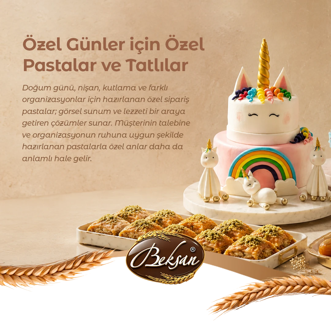 Özel Günler için Özel Pastalar ve Tatlular